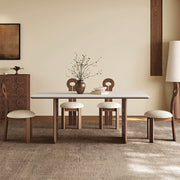 62.9'' Dining Table Modern Design Elegant Appearance Spacious Surface for Dining and Gathering